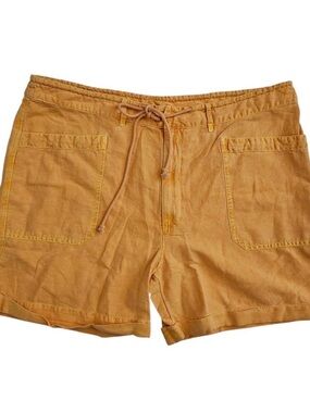 Women’s Drawstring Utility Shorts - Mustard